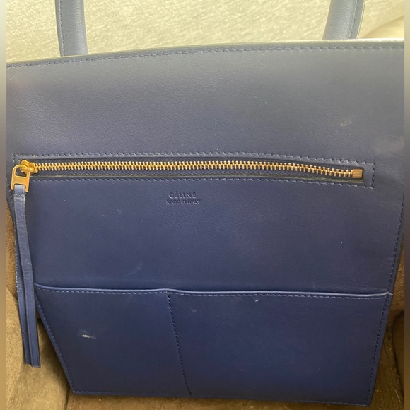 Celine Calfskin Large Tie Knot Tote-Cobalt Blue - Picture 7 of 7